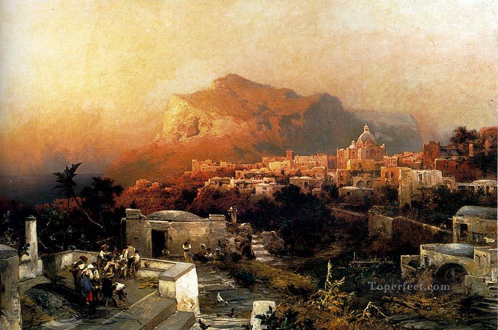 Capri scenery Franz Richard Unterberger Oil Paintings